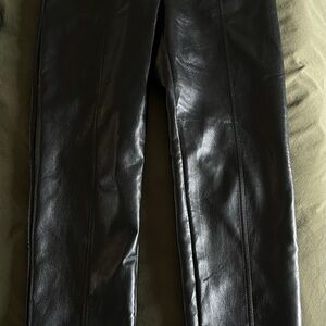 Aritzia Faux Leather Black Pants
